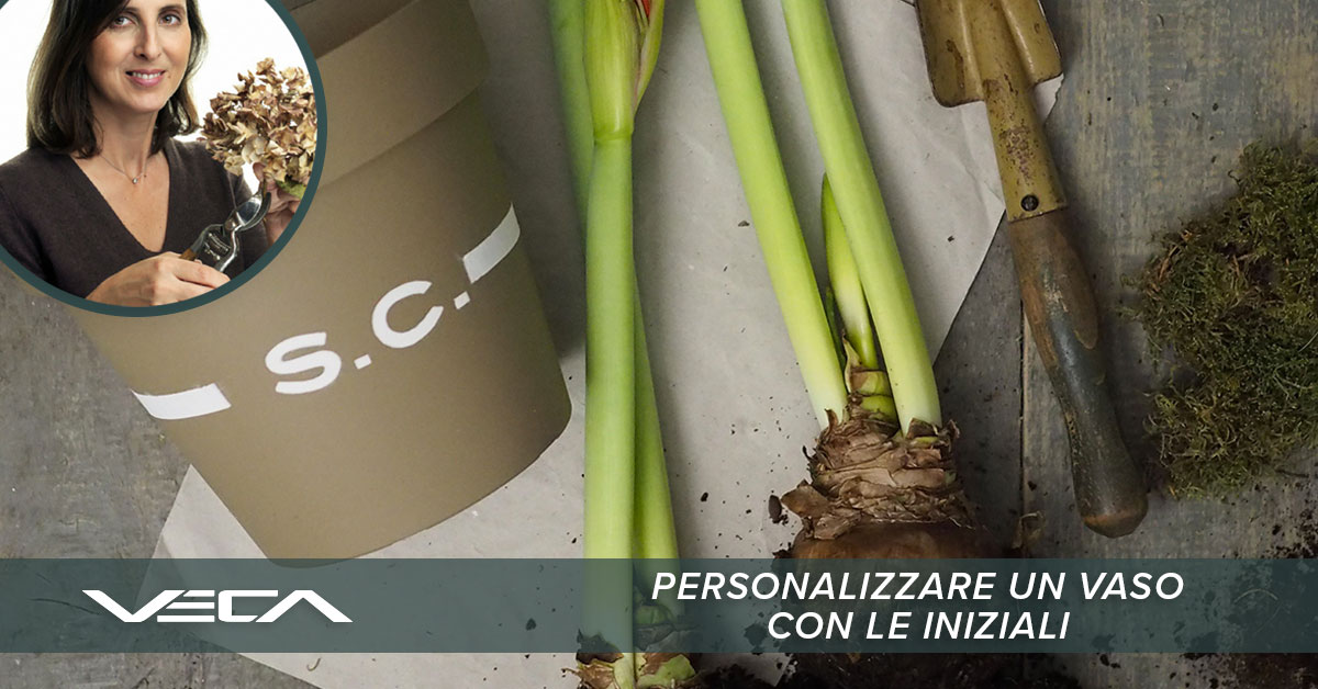 personalizzare un vaso con le iniziali